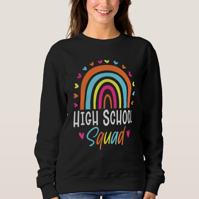 Lehrer an einer höheren Schule Boho-Regenbogen-Tea Sweatshirt (Vorderseite)