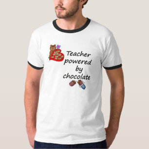 Lehrer angetrieben durch Schokolade T-Shirt