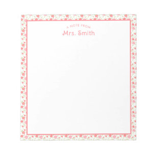 Lehrer Anmerkung aus Notizblock