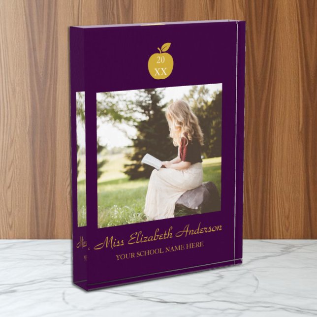Lehrer Apfel Abschluss Fotoblock (Von Creator hochgeladen)