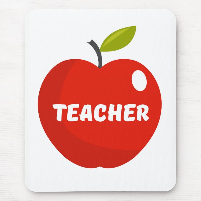 Lehrer Apfel Mousepad (Vorne)