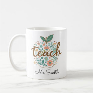 Lehrer-Apfel-Tasse – Klassischer roter Apfel Kaffeetasse