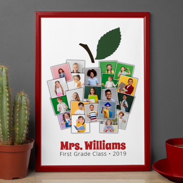 Lehrer Apple Collage Lehrer's Geschenk 21 Fotos Poster (Von Creator hochgeladen)