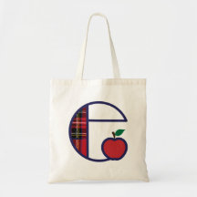 Lehrer-Apple-Monogramm-Taschen-Taschen-Initiale E
