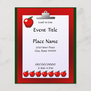 Lehrer Apple Small Event Flyer