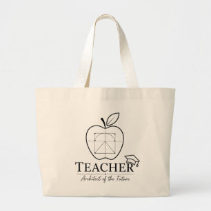 Lehrer-Architekten-Profi-Tasche für das Klassenzim Jumbo Stoffbeutel