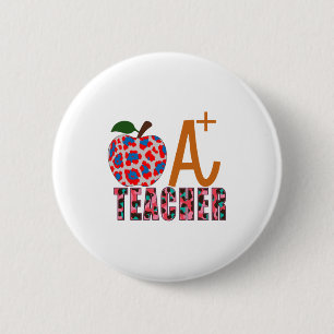 Lehrer Art Apple A Plus Lehrer Button