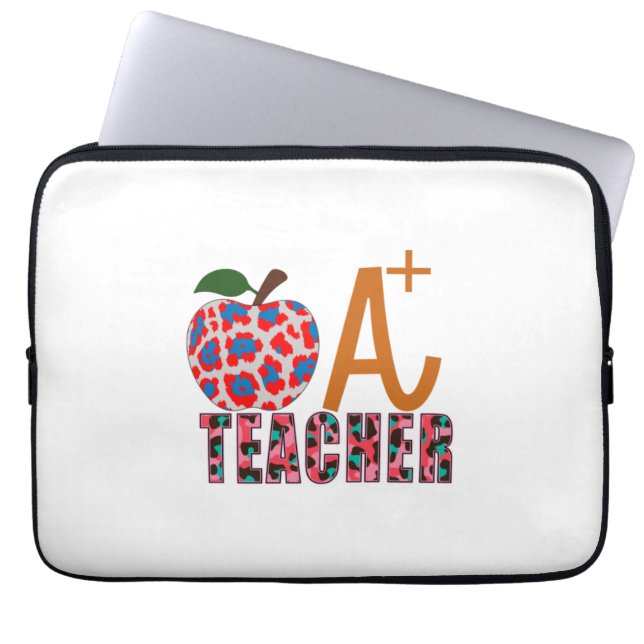 Lehrer Art Apple A Plus Lehrer Laptopschutzhülle (Vorderseite)