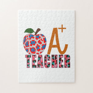 Lehrer Art Apple A Plus Lehrer Puzzle