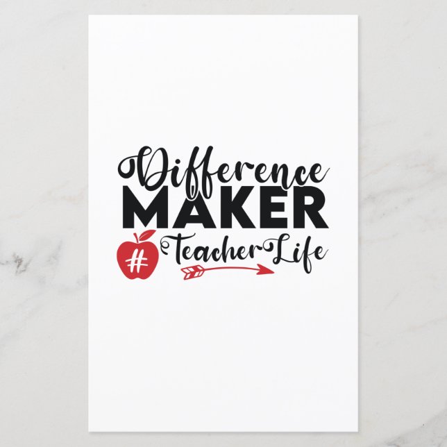 Lehrer Art Differenzial Maker Teacher Life (Vorderseite)
