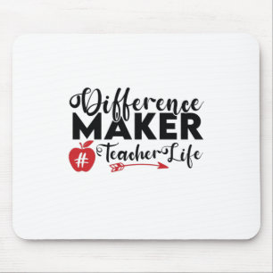 Lehrer Art Differenzial Maker Teacher Life Mousepad
