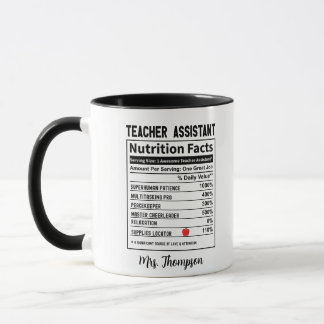Lehrer Assistant Nutrition Fakten Personalisiert S Tasse
