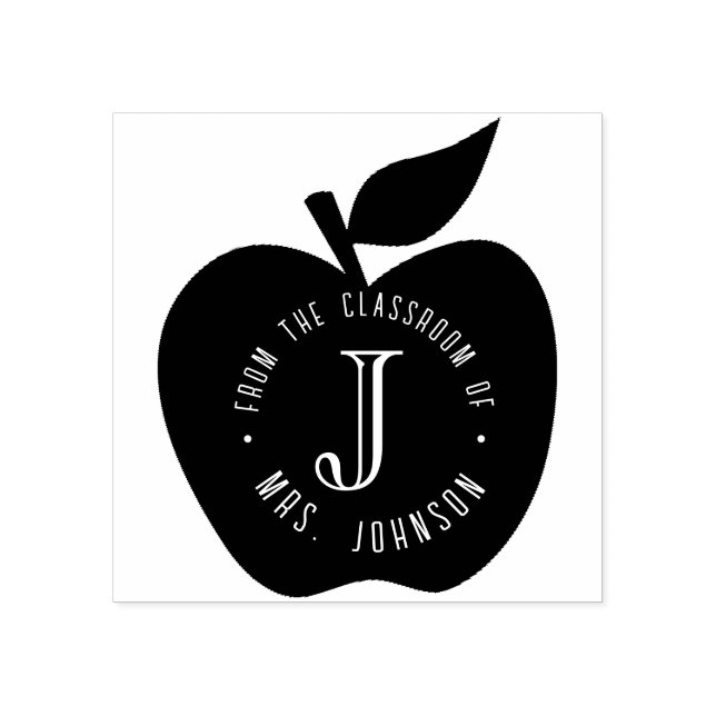 Lehrer aus dem Klassenzimmer der Buchplatte Gummistempel (Prägung)