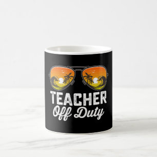 Lehrer außer Dienst Sonnenbrille letzter Schultag Kaffeetasse