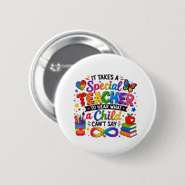 Lehrer-Autismus-Bewusstseins-Button Button