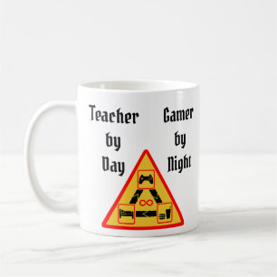 Lehrer bei Tag, Gamer bei Nacht Kaffeetasse