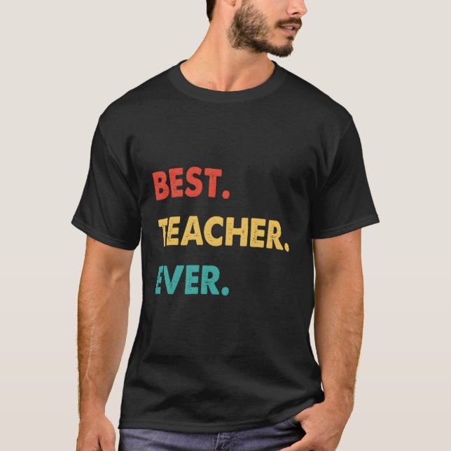 Lehrer Bester Lehrer je T-Shirt (Vorderseite)