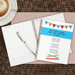 Lehrer Bewertung Red Yellow Blue Pencils Planer