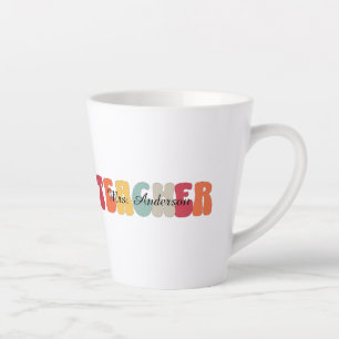 Lehrer-Bildung-Lehren-Retro-Funny Milchtasse