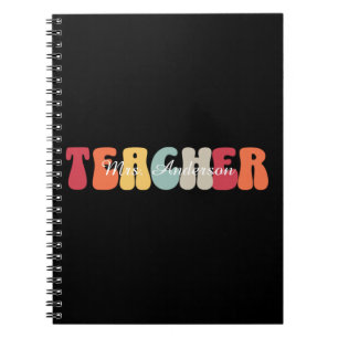 Lehrer-Bildung-Lehren-Retro-Funny Notizblock