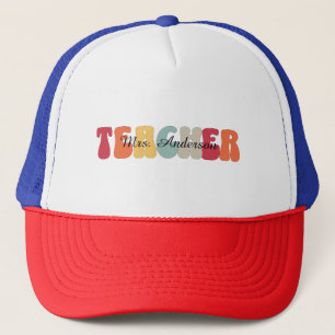 Lehrer-Bildung-Lehren-Retro-Funny Truckerkappe