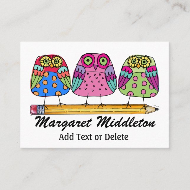 Lehrer/Bildung-Visitenkarte durch SRF Visitenkarte (Vorderseite)