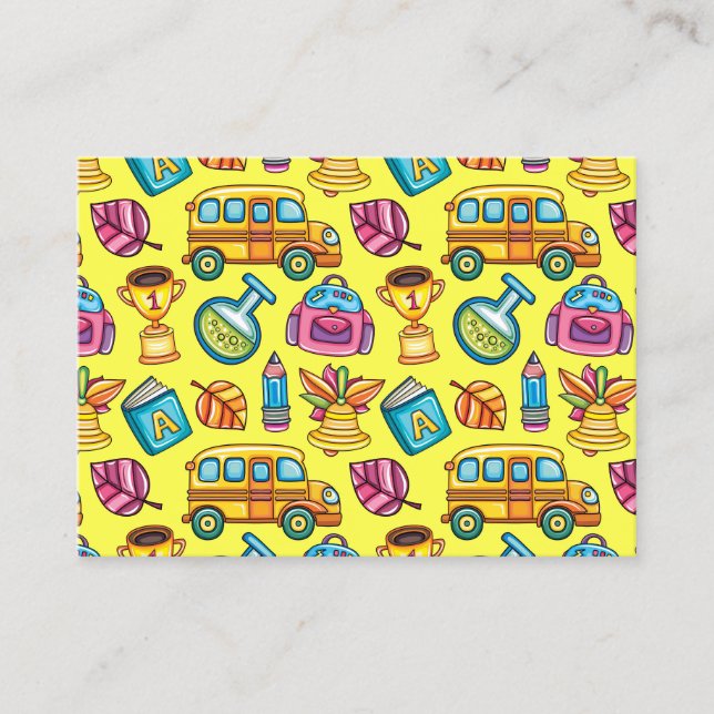 Lehrer/Bildung-Visitenkarte Visitenkarte (Vorderseite)