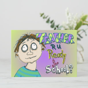 Lehrer bist du bereit für die Schule?