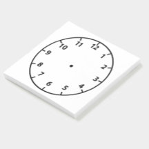 Lehrer Blank Clock Face Lehrhilfe