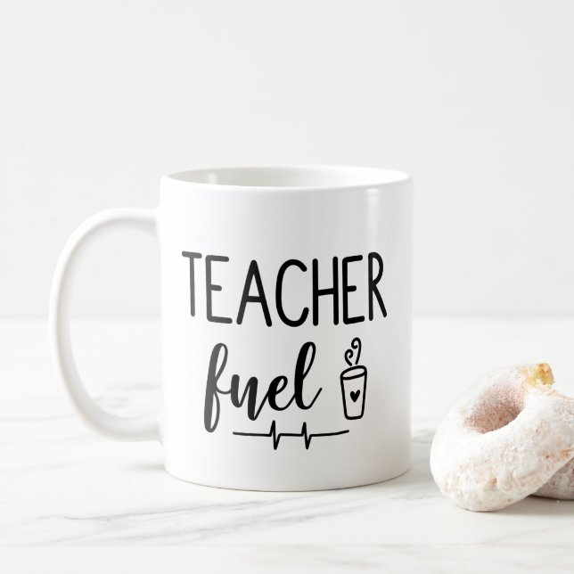 Lehrer-Brennstoff-Kaffee-Tasse Kaffeetasse (Mit Donut)