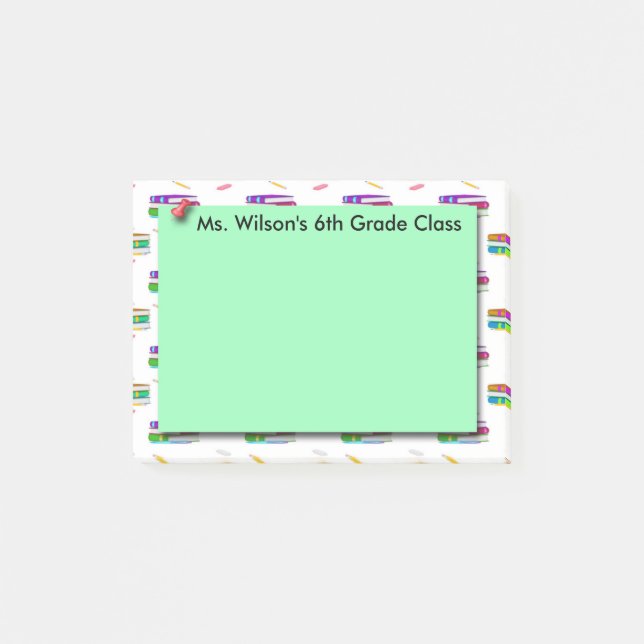 Lehrer-Buch-Grünbuch Posten-it® Anmerkungen Post-it Klebezettel (Vorderseite)