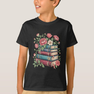 Lehrer Buchliebhaber Zurück zur Schule Wildblumen T-Shirt