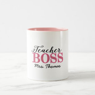 Lehrer-Chef-Kaffee-Tasse Zweifarbige Tasse