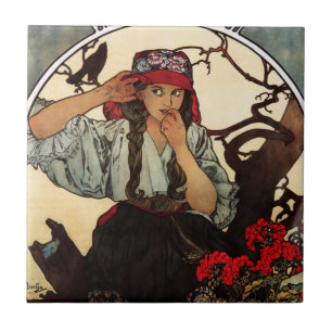 Lehrer-Chor Alphonse Mucha Moravian decken mit Fliese