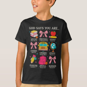 Lehrer Christlicher Gott sagt ich bin Glaube Relig T-Shirt