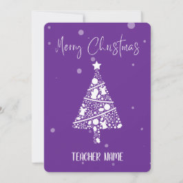 LEHRER CHRISTMAS GREETCARD DANKESKARTE