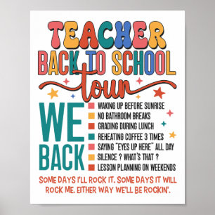 Lehrer Ck Zurück zur Schule Tour Bruh Wir Ck 1. Ta Poster