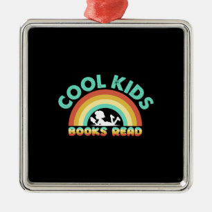 Lehrer Coole Kinderbücher lesen Ornament Aus Metall