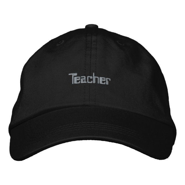 Lehrer Custom text Beruflich Cap Elegant Hat Bestickte Baseballkappe (Vorderseite)