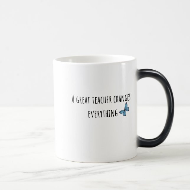 Lehrer-Dank-Tasse Verwandlungstasse (Rechts)