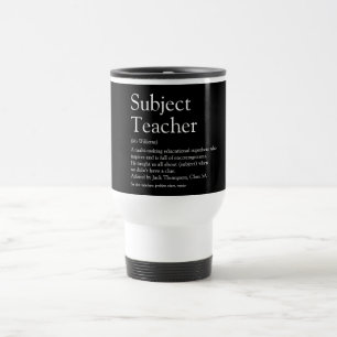 Lehrer-Dankbarkeits-Definition Typografisch Reisebecher