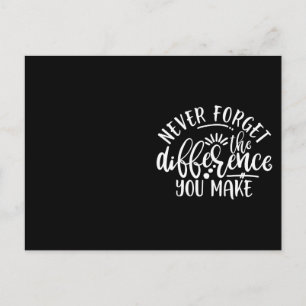 Lehrer-Dankbarkeits-Designidee Postkarte