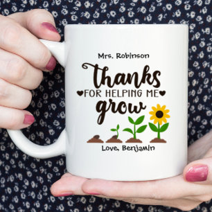 Lehrer Danke, dass Sie mir geholfen haben, Sonnenb Kaffeetasse
