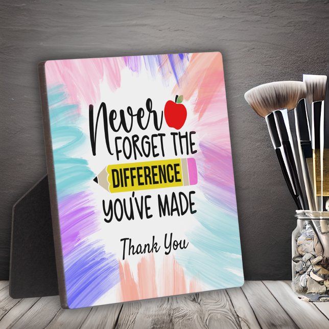 Lehrer Danke Fotoplatte (Von Creator hochgeladen)