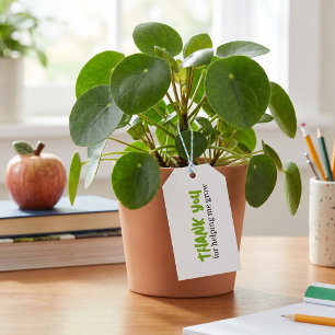 Lehrer Danke für Ihre Hilfe bei meinem Wachstum un Geschenkanhänger