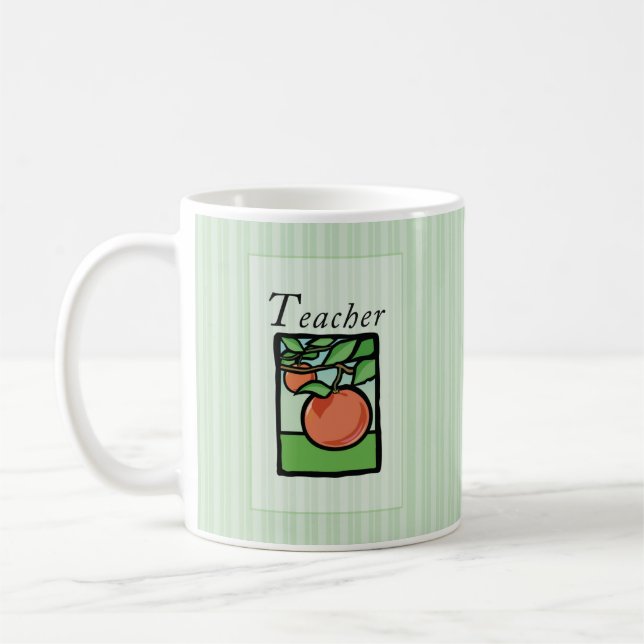 Lehrer danke Ihnen Geschenk Tasse, Apple Tasse (Links)