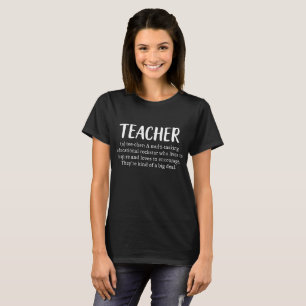 Lehrer-Definition Women_s Lehrer-Anerkennungs-Sc T-Shirt