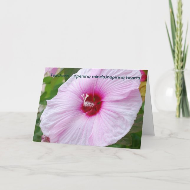 Lehrer - den Geist aufmachen, ihn inspirierend... Karte (Vorderseite)