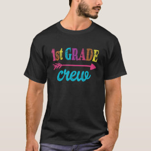 Lehrer der 1. Klasse am ersten Schultag zurück zur T-Shirt