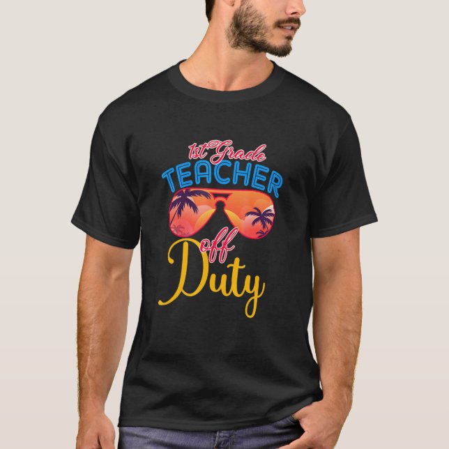 Lehrer der 1. Klasse außerhalb des Dienstes Sommer T-Shirt (Vorderseite)